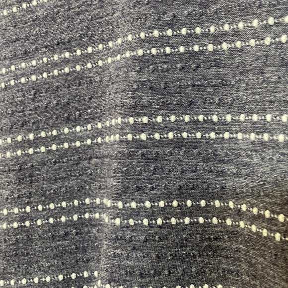 LANE BRYANT UEC 14/16 Blue white dot Short Sleeve Textured T-Shirt tie front - Picture 5 of 10